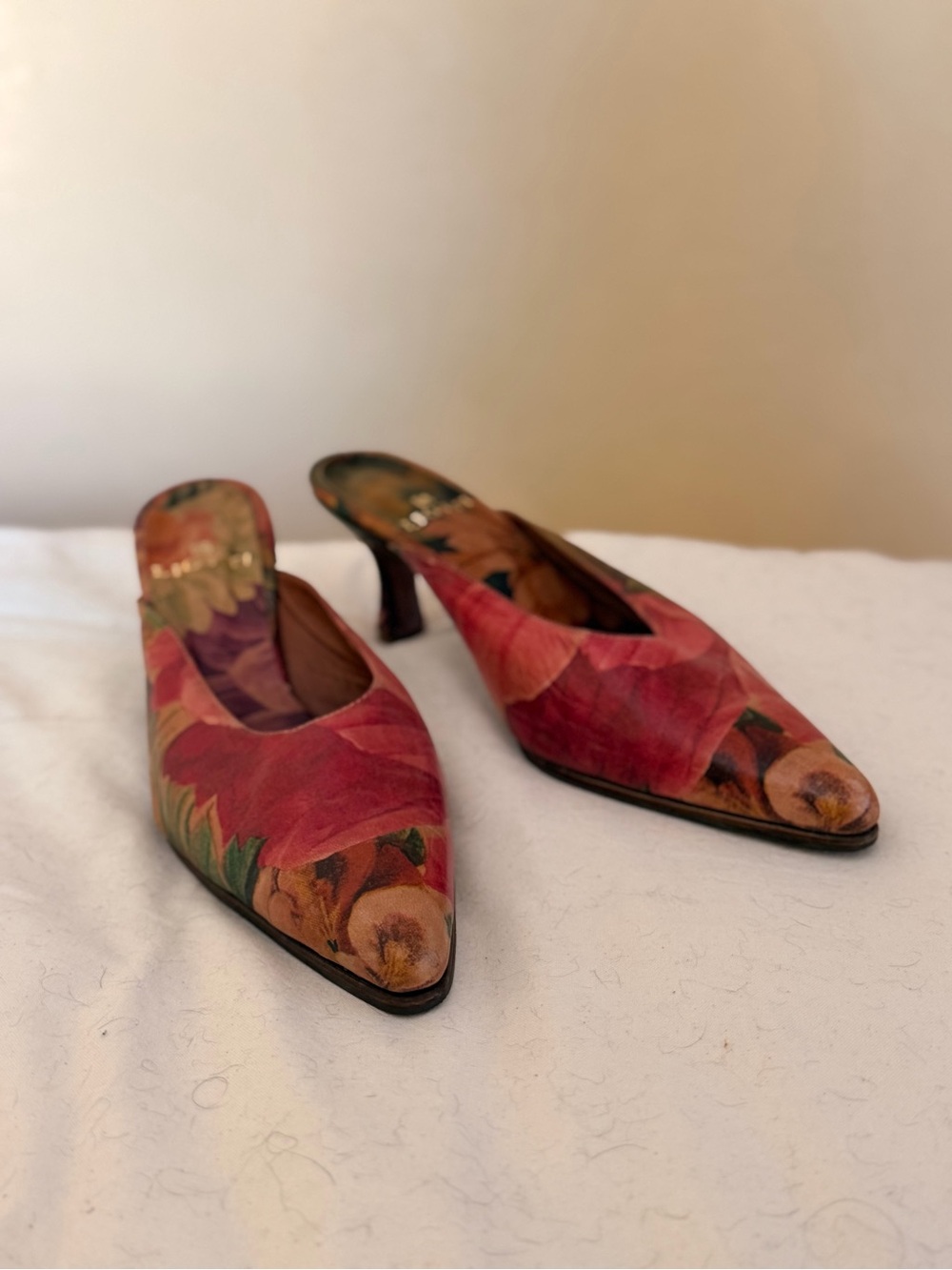 Hand-Painted Leather Shoes – Artisan Floral Design – Argentina